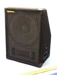 lot 87 image: Community CSX 38-S2 Loudspeaker15, Two Way Wedge Stage Monitor Floor. Measures Approx. 24 X 18