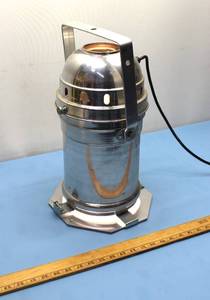 lot 109 image: Stage Light, Spotlight, Limelight Professional Stainless Steel W Light Bulb. Measure Approx. 19 L X 8 Diameter