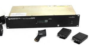 lot 58 image: Lectrosonics Digital Automatic Matrix Mixer  DSP Model# DM 1624 and Crown Microphone Accessory