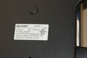 lot 60 image: Chief Large Flat-Panel Swing Arm Wall Mount