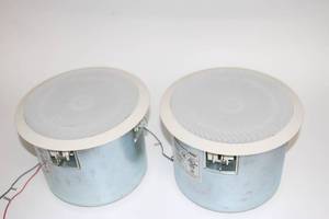 lot 137 image: PAIR of SoundTube Sound Tube CM-EZ-II In-Ceiling 2-Way Blind Mount 8 Pro Audio Loudspeakers  Speakers