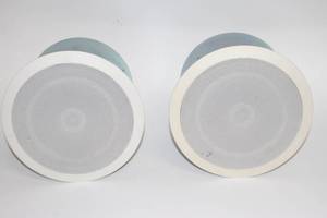 lot 138 image: PAIR of SoundTube Sound Tube CM-EZ-II In-Ceiling 2-Way Blind Mount 8 Pro Audio Loudspeakers  Speakers