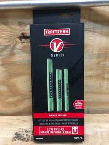 lot 26 image: Craftsman Magnetic Socket Storage Rails Model # CMMT92002V 08132412