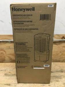 lot 71 image: Honeywell Compact Evaporative Tower Air Cooler with Spot Fan and Humidifier Model # TC09PEU