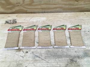 lot 114 image: Lot of 5 - Jute Twist Tie 16 ft