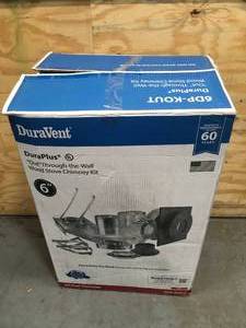 lot 143 image: DuraVent 6in. DuraPlus Out-the-Wall Chimney Kit Model # 6DP-KOUT