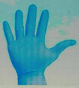 lot 177 image: TAC Case of- Powder Free Blue Nitrile Gloves Size XL (1000 gloves)