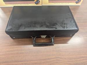 lot 14 image: Black Vintage Case - Cassettes8 TrackVideo Cartridges - Re Use Options