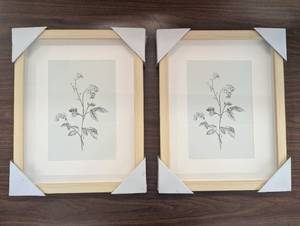 lot 39 image: Set of 2 - Framed Under Glass Art - 11x14 - Threshold