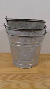 lot 68 image: Lot of 3 Tin Pales