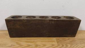 lot 80 image: Medium Base Block Decor-Candles, For Flowers, Etc.