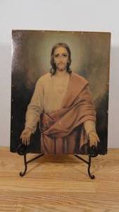 lot 117 image: 20 x 16 Prince of Peace Print and 20 Easel