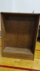 lot 27A image: 4 x 3 4 Tier Book Shelf-Oak