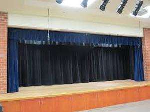 lot 6A image: Norcostco Stage Curtain System-Plateau Black