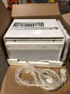 LG 6,000 BTU 115-Volt Window Air Conditioner Cools 250 sq. ft with Remote in White  Customer Returns See Pictures