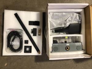 ELLO&ALLO 2-Handle 2- -Spray of Rain Shower Faucet and HandShower Combo Kit with Rectangle Shower Head in Black (Valve Included)    Customer Returns See Pictures
