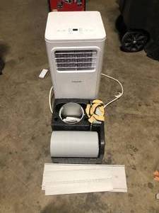 Vissani 5,000 BTU 115-Volt Portable Air Conditioner for 150 sq. ft. Rooms with Dehumidifier and Remote in White  Customer Returns See Pictures
