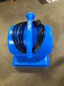 B-Air 14 HP Air Mover Blower Fan for Water Damage Restoration Carpet Dryer Floor Home and Plumbing Use in Blue  Customer Returns See Pictures