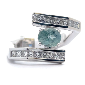 lot 5C image: Oscar Friedman 2.06 Carat RARE Natural Alexandrite & Natural Diamond Ring in Platinum $19,955 Appraisal Included VIDEO