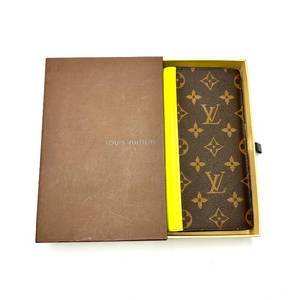 lot 0M image: Louis Vuitton Virgil Abloh Monogram Macassar Brazza Neon Yellow Wallet in Brown Leather w Box - Authentic $999 Retail