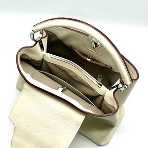 lot 5M image: Louis Vuitton White Parnassus Capucines MM Taurillon One Handle Bag - Authentic $7,500 Retail