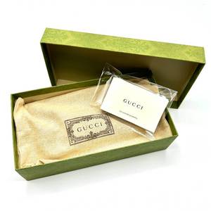 lot 15N image: GUCCI Beige GG Marmont Leather and Coated Canvas Long Wallet w Original Box - Authentic $730 Retail