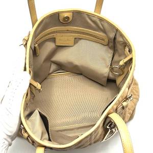 lot 0F image: Christian Dior Cannage Quilted Leather Tote Beige - Authentic $1,550 Retail