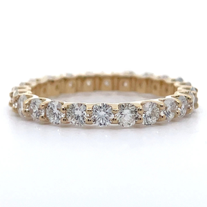lot 5F image: Brand New 1.85 Carat Diamond Eternity Ring in 14K Yellow Gold $3,420 Retail VIDEO