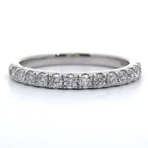 lot 0H image: Brand New .65 Carat Diamond Band in 18K White Gold (Matched Lot 0G) $1,520 Retail VIDEO