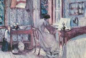 lot 57 image: Madame Lucy Hessel Working as a Dressmaker Print by Edouard Vuillard