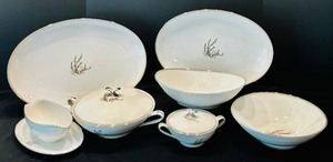 lot 32 image: China Noritake Candice Platters, Bowls, Plates and More