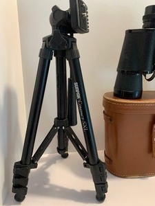lot 119 image: Vintage Binoculars and Tripod