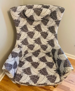 lot 164 image: Ikea Leaf Print Upholstered Arm Chair