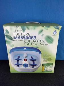 lot 10 image: Pursonic Heated Foot Spa Massager with Foot Salt