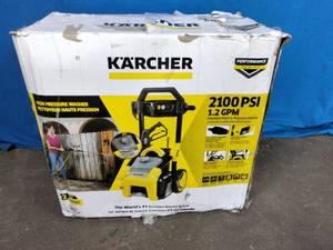 lot 26 image: Karcher 2100 PSI 1.2 GPM Electric Power Pressure Washer with Turbo