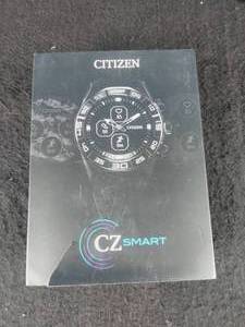 lot 51 image: Citizen Mens CZ Smart 44mm Black Stainless Steel Hybrid Smartwatch - Black Silicone Strap
