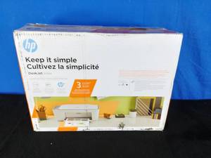 lot 74 image: HP Deskjet 2755e Wi-Fi All-in-One Inkjet Printer