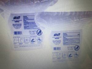 lot 233 image: PURELL Hand Sanitizer Wipes Soft P...