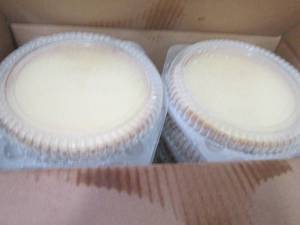 lot 281 image: AA 6 FROZEN 8 inch Egg Custard Pies...