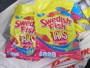 lot 317 image: 6- 8 oz Swedish Fish Tails...