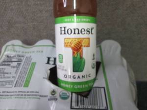 lot 368 image: 12- 16.9 oz Honest Organic Honey Gr...