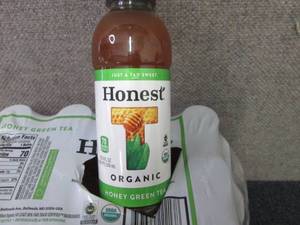 lot 370 image: 12- 16.9 oz Honest Organic Honey Gr...