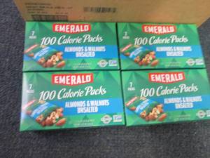 lot 391 image: 4- 3.92 oz(7pks) Emerald Almonds & ...