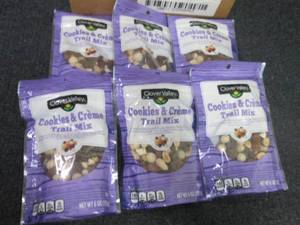 lot 409 image: 6- 6 oz Clover Valley Cookies & Crme Trail Mix