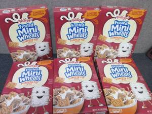 lot 434 image: 6- 14.3 oz Kelloggs Frosted Mini W...