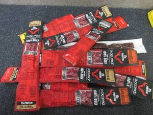 lot 443 image: 12- Jack Links Beef Snacks...