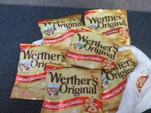 lot 459 image: 6- 5.5 oz Werthers Originals...