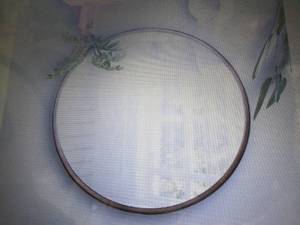 lot 4 image: HBCY Creations Large Round Mirror, ...