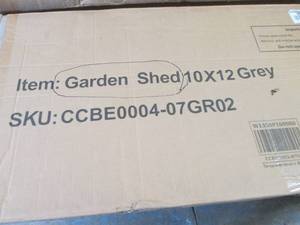 lot 8 image: Garden Shed Grey 10x12...