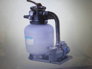 lot 21 image: AQUASTRONG 14in Sand Filter Pump fo...